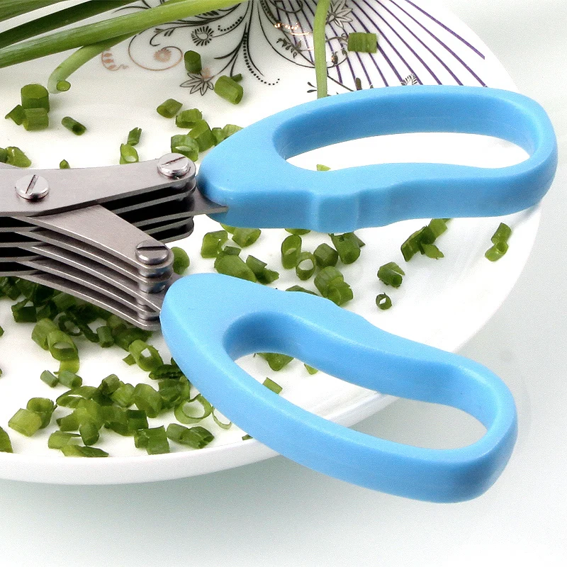 Кухонные Многослойные ножницы кухонный нож из нержавеющей стали эффективная