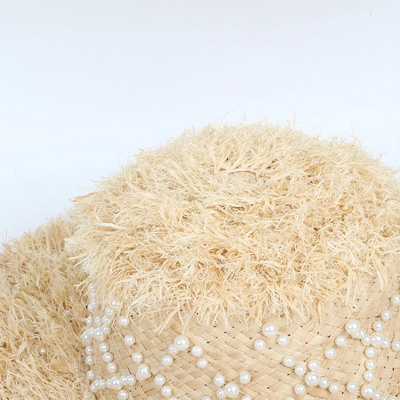 Женские пляжные шляпы с широкими полями USPOP соломенные шероховатыми краями и