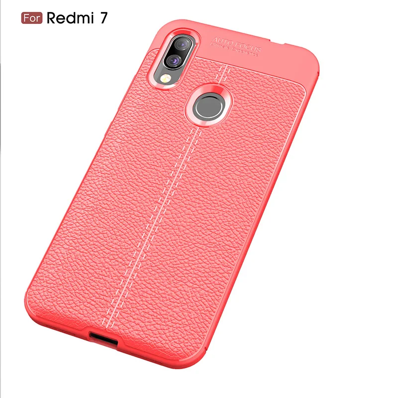 Роскошный Ударопрочный силиконовый чехол для xiomi xiaomi redmi 7 чехлы мягкая задняя