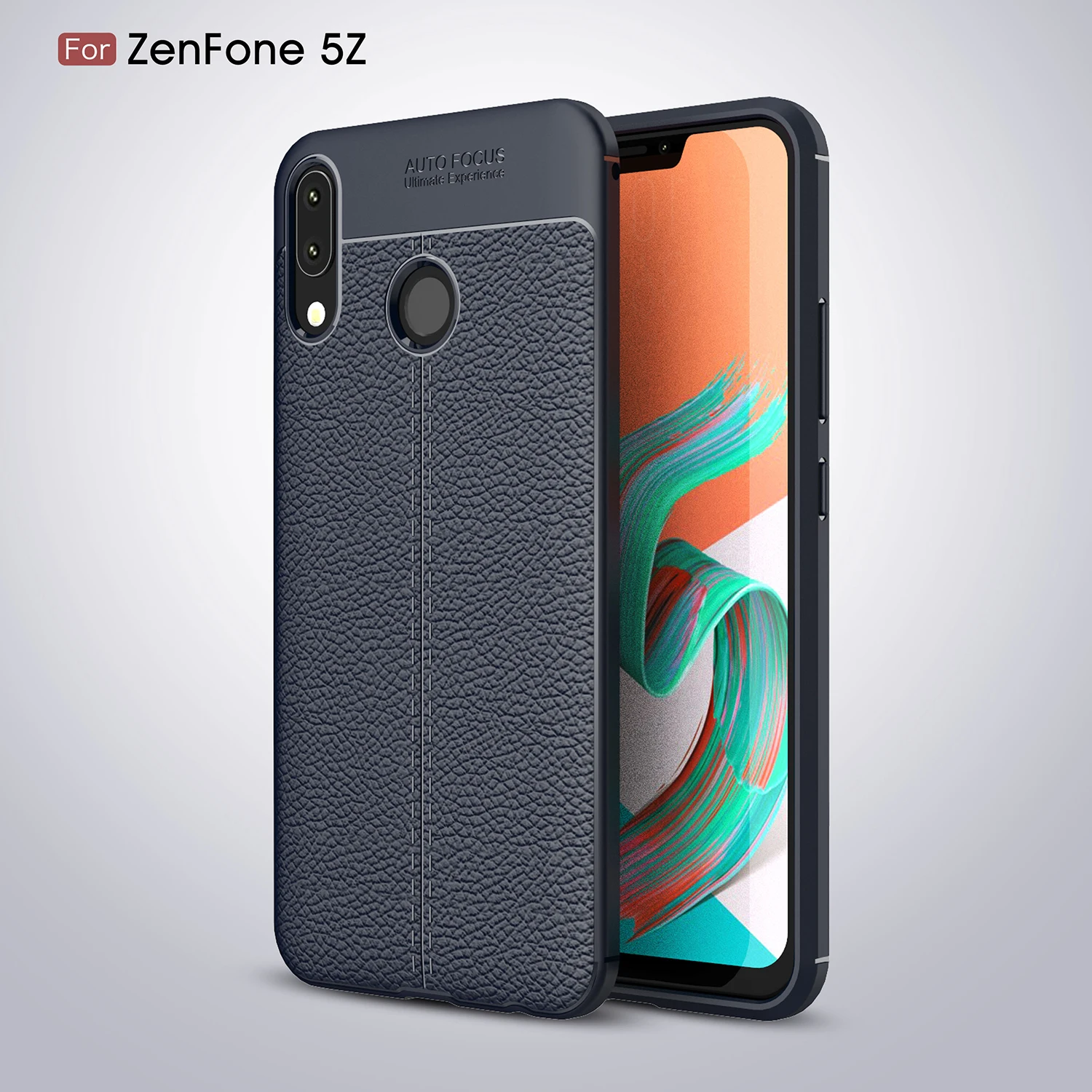 Мягкий чехол из углеродного волокна для Asus Zenfone 5Z ZS620KL 5 ZE620KL 5 Lite ZC600KL Max M1 ZB555KL Pro ZB601KL ZA550KL Armor Shell - Цвет: Dark blue