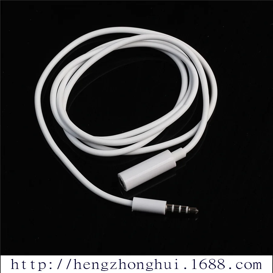 Новый белого цвета 3 5 мм 4 полюсный аудио стерео наушники мужского и женского пола