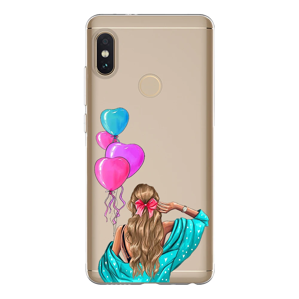 Soft TPU Funda For Xiaomi Redmi 5 Plus 6 6A Note 4 4X Pro Case Cover Silicone Capa Fashion Cute Sexy Girl Coque Phone Shell |