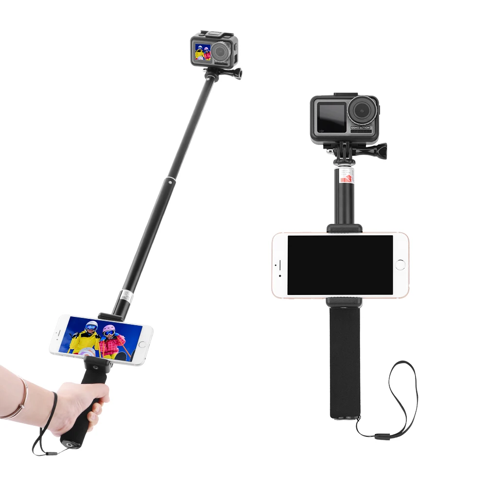 Селфи палка телескопическая бар телефон крепление адаптер для DJI OSMO GoPro Hero камера