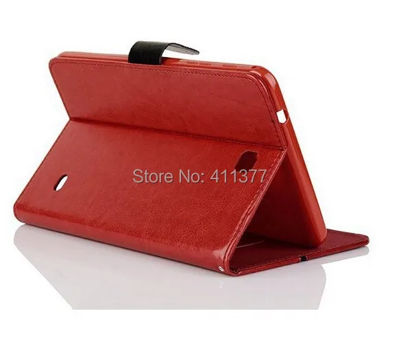 10pcs/lot Free Shipping Book Style 3 Card Slots Retro Crazy Horse Leather Case with Stand For Samsung Galaxy Tab 4 8.0 T330 |