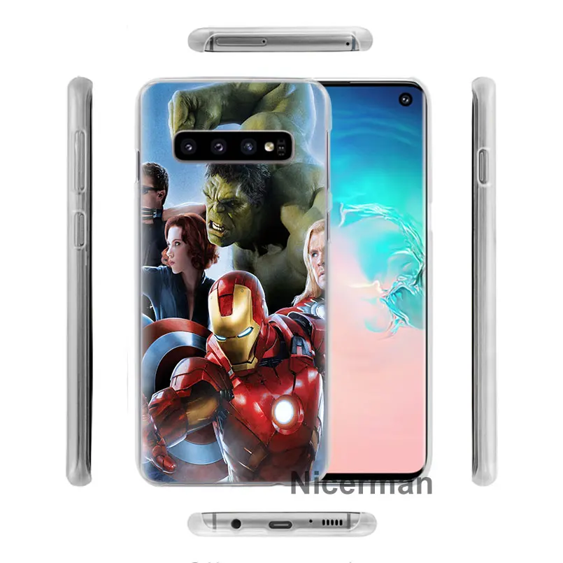 Marvel Герой Железный человек телефон чехол s для samsung Galaxy S10e S10 плюс S8 S9 плюс S6 S7 край A40 A50 A70 M20 чехол Coque