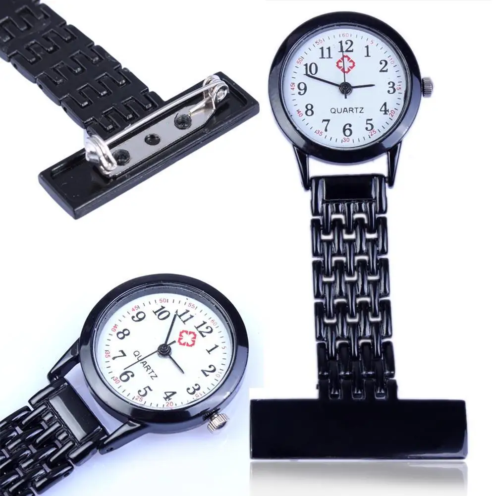 Винтажные серебряные кварцевые часы из нержавеющей стали с карманом для