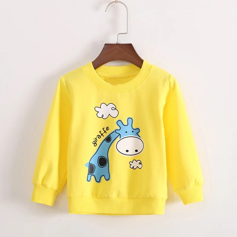 Весенне-осенняя повседневная одежда для маленьких мальчиков и девочек футболки