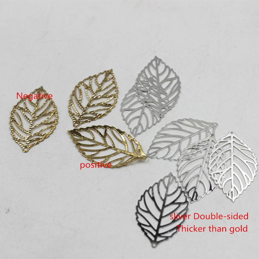Медь кулон в форме листа соединитель для производства ювелирных изделий DIY