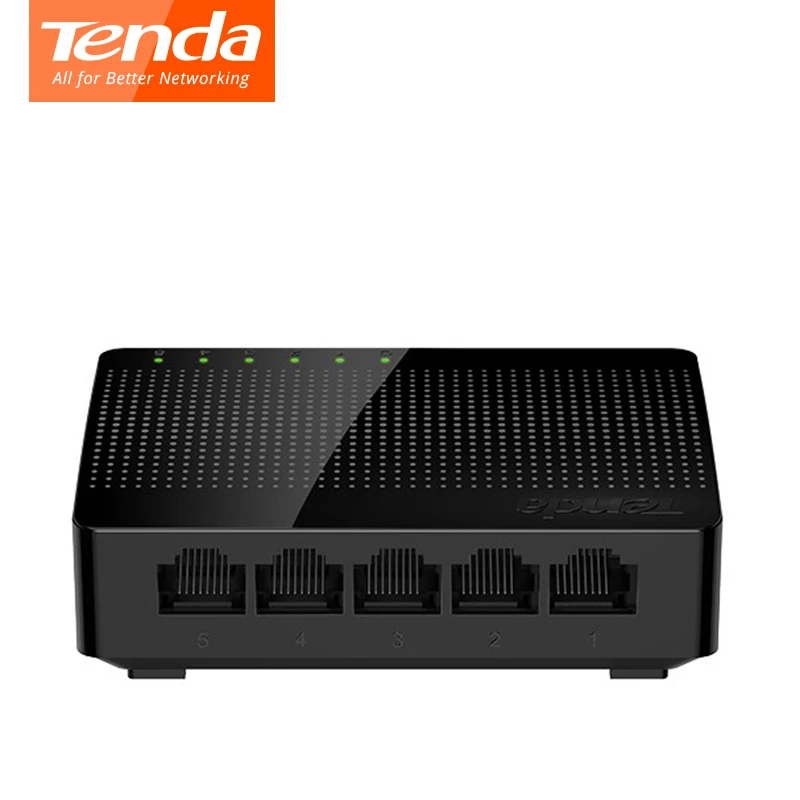 Tenda SG105 Ethernet коммутатор 5 гигабитный Порт настольный коммутатор 10/100/1000 Мбит/с RJ45 порт Soho коммутатор LAN концентратор plug and play