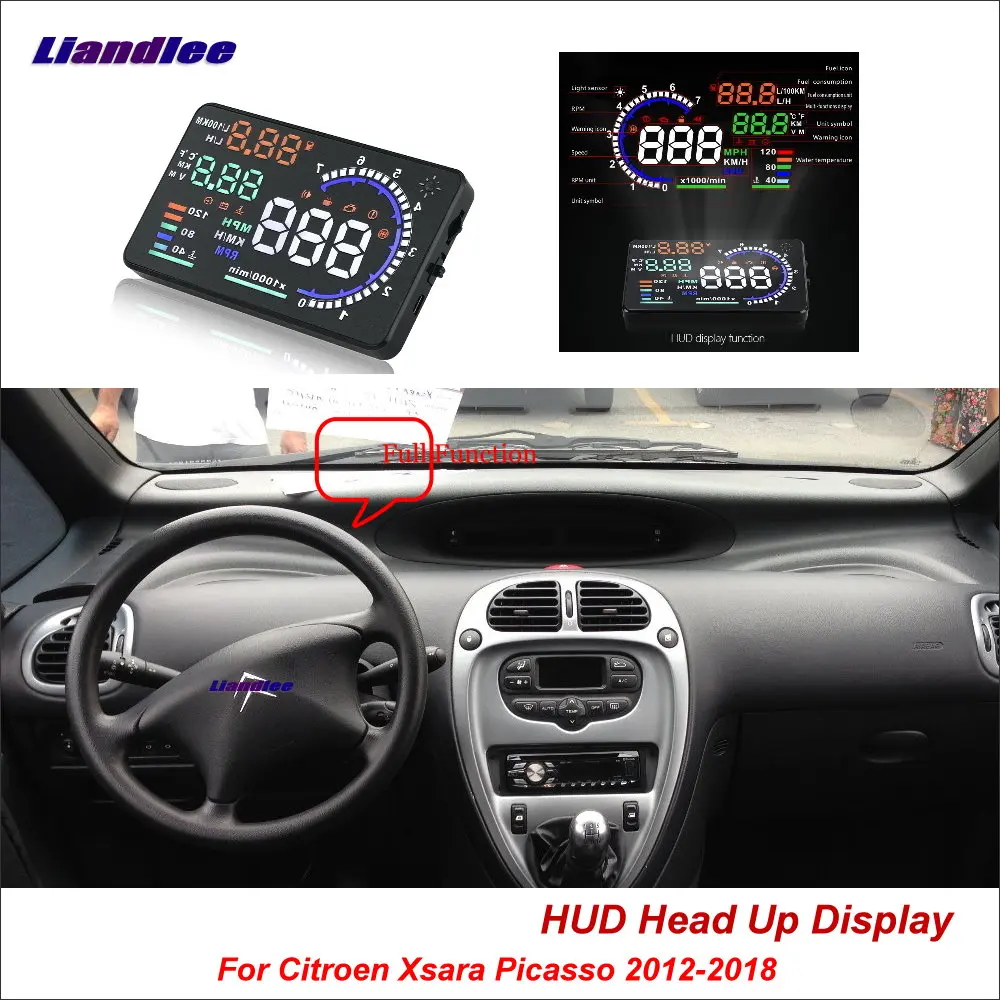 Liandlee автомобильный HUD Дисплей для Citroen Xsara Picasso 2012- безопасный экран вождения полная функция OBD проектор лобовое стекло