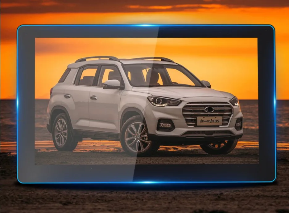 Автомобильный экран из закаленного стекла навигационная защитная пленка DVD gps