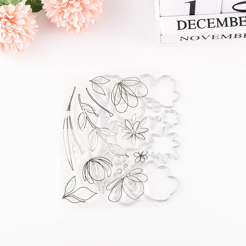 TPP милый маленький цветок прозрачные резиновые штампы/Детские штампы и для