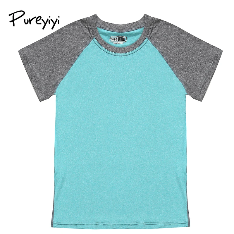 Женская быстросохнущая спортивная рубашка Pureyiyi для йоги с коротким рукавом