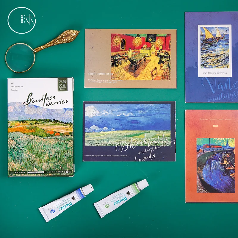 30 шт./компл. Van Gogh безграничная заботная открытка поздравительная подарок на день