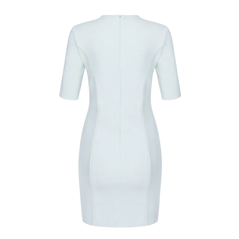 INDRESSME 2019 Новый женский сексуальный однотонный бандажный с коротким рукавом и