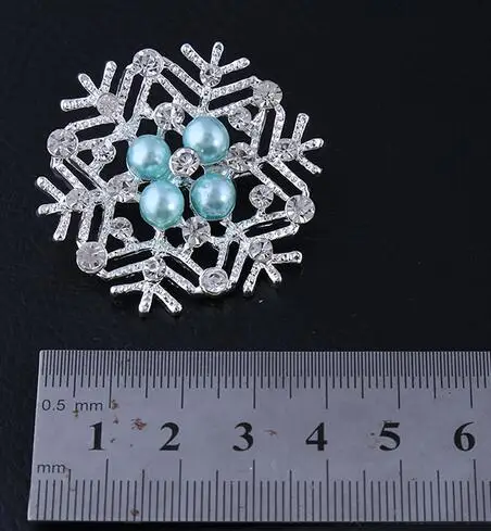 Snowflake Pearl Brooch Jewelry For Women/men Fashion Pins Metal Scarf Wedding Gift Diy Jewellery Accessories | Украшения и