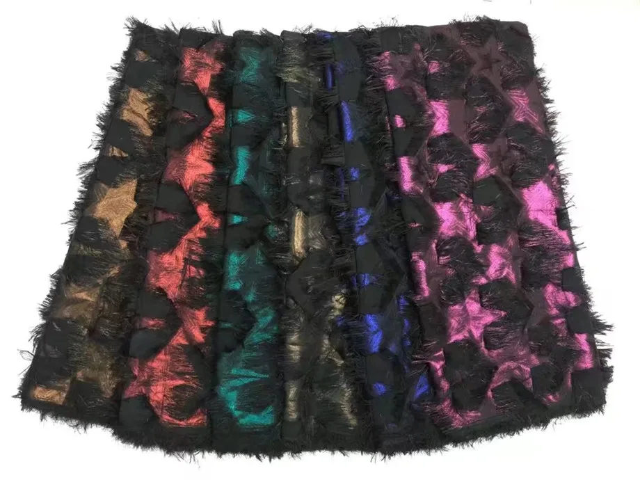 

Good quality Nigerian lace fabric 5 yards Gilding hot sale tulle net 3D lace fabric peach french lace black blue Lake blue, red