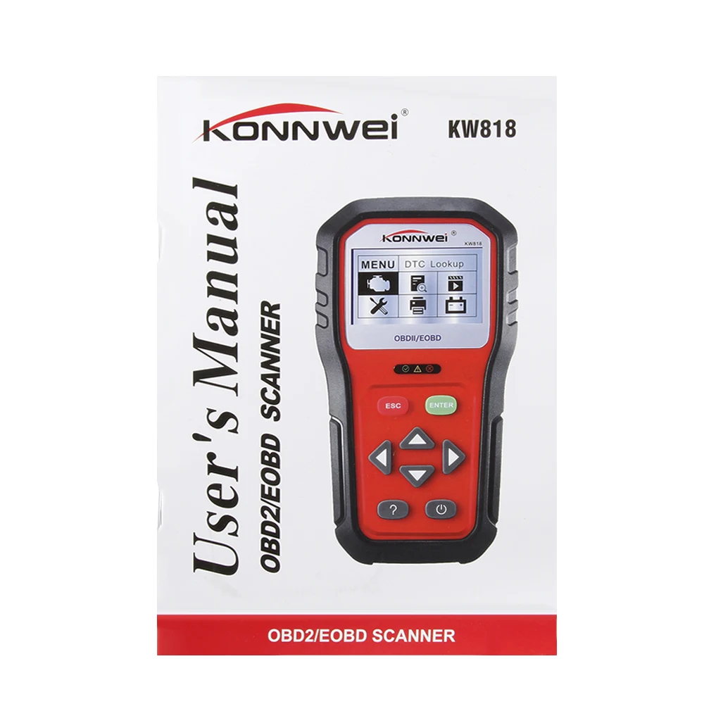 Автомобильный диагностический сканер KONNWEI KW818 OBD2 автомобильный считыватель