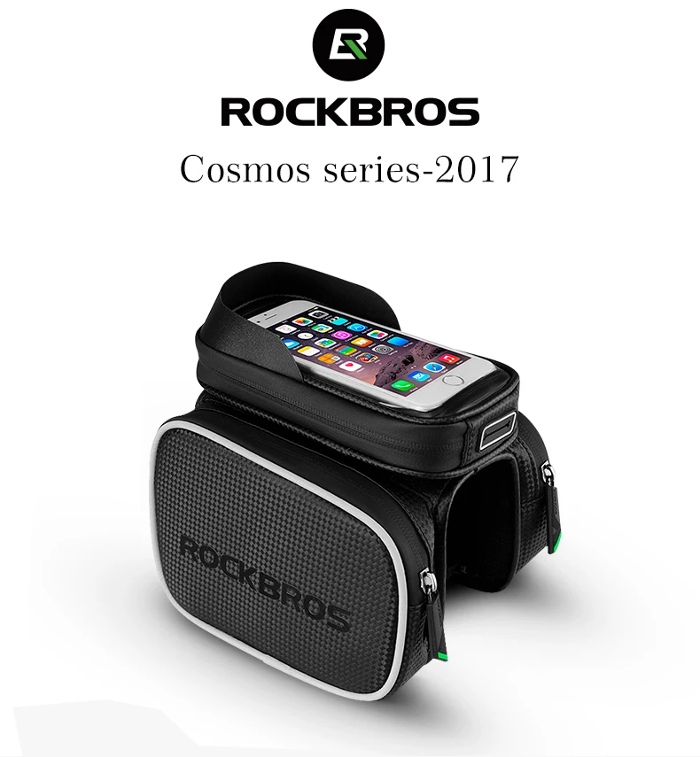 ROCKBROS велосипедная сумка непромокаемая Съемная многофункциональная велосипедная сумка для телефона с сенсорным экраном рамка верхней трубки велосипедная сумка Аксессуары для велосипеда