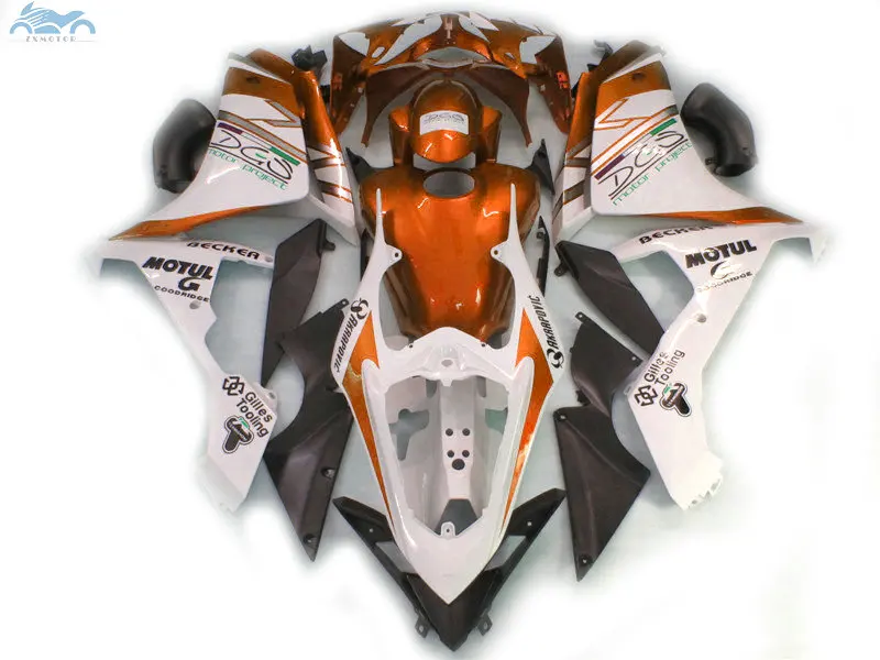 Новый комплект обтекателей под заказ подходит для YAMAHA 2007 2008 YZFR1 YZF R1 07 08 бело