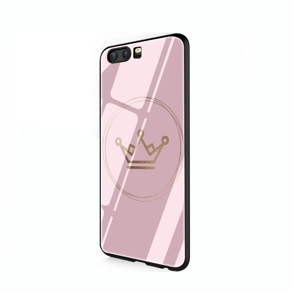 Крышка из закаленного стекла queen and king чехол для Huawei P10 P20 P30 mate 20 Honor 9 10 Lite Pro 7A 8X P Smart - Цвет: G2