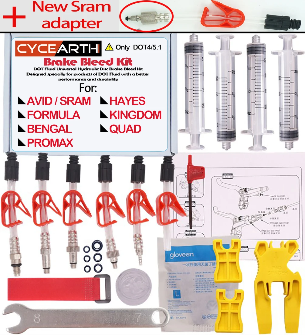 AVID Sram велосипед точка масло дисковый тормоз Bleed Kit инструмент для DODE JUICY Edge HOPE BNGAL HAYES J3 J5 J7 формула