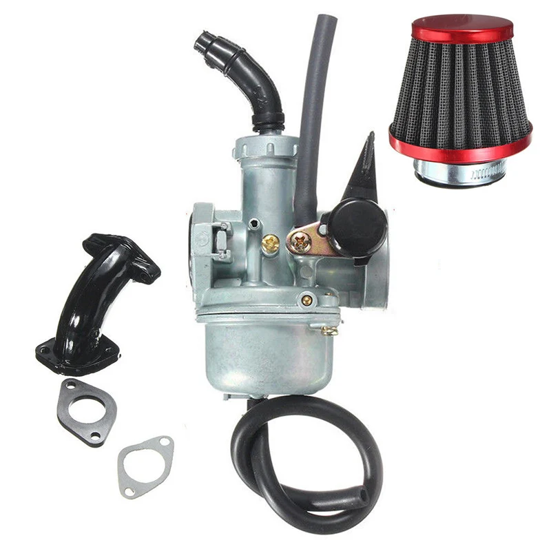 Carb впускная труба карбюратора воздушный фильтр для питбайк 110cc 125cc PZ22 22 мм Высокое качество Замена аксессуары топливо детали