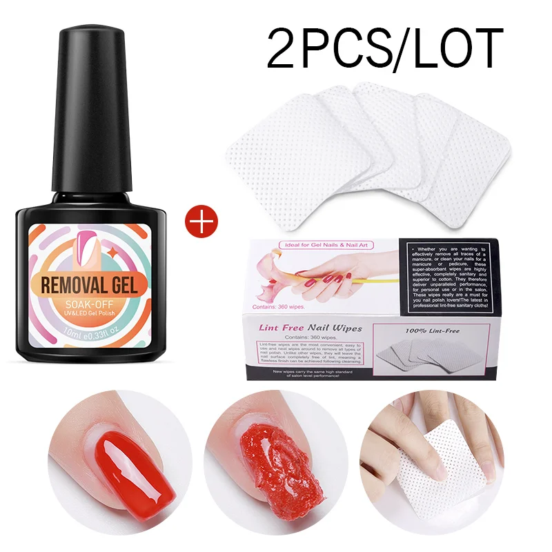 Лазурный красоты взрыв жидкость для снятия Гель лак ногтей набор Био Гели Soak Off