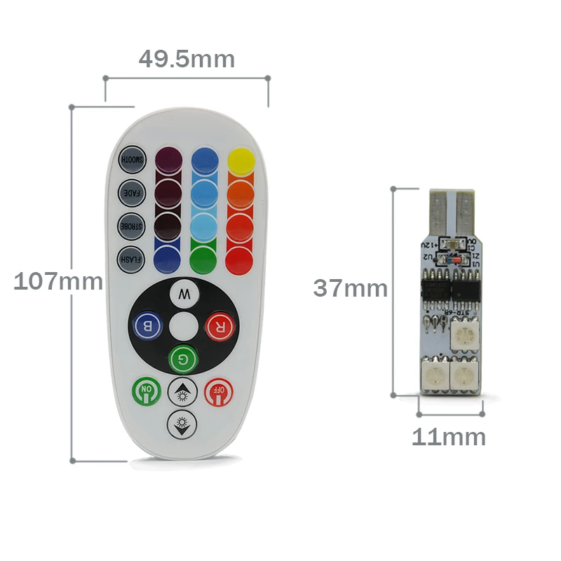 Автомобильный габаритный фонарь T10 LED RGB 194 W5W CANBUS для Honda Accord Tesla honda civic crv hrv accord