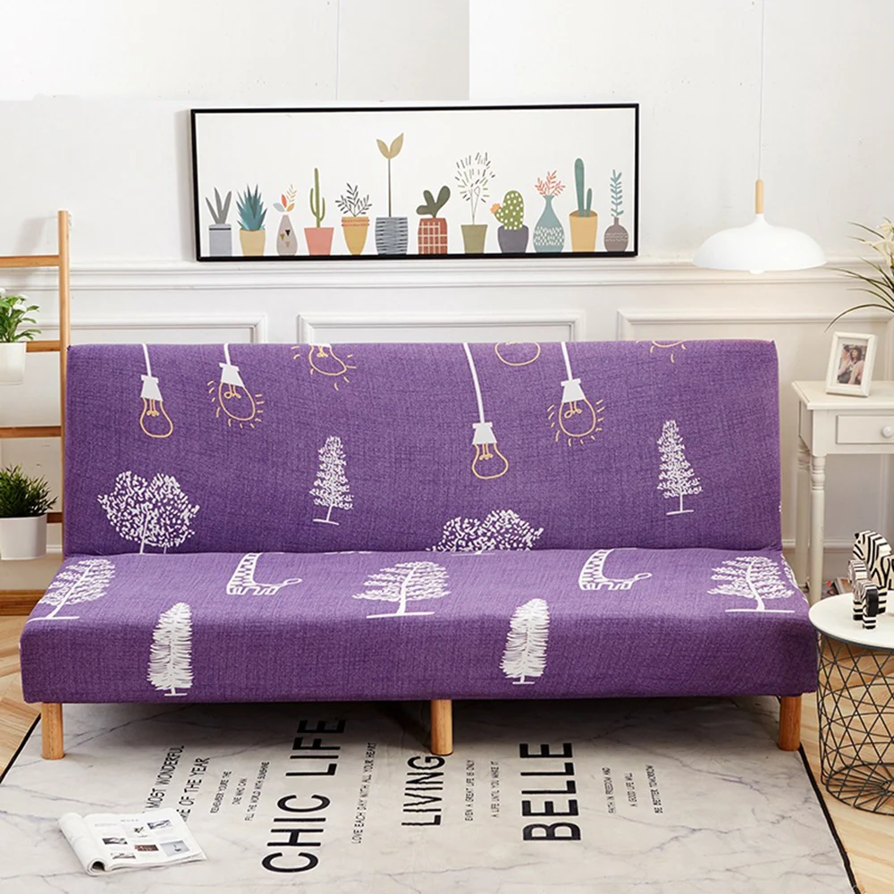 Фиолетовый безрукий чехол для дивана Бесплатная ручная работа лампа набросков