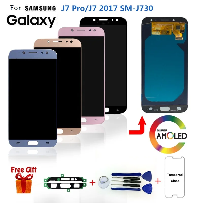 Для samsung J7 Pro SM J730F/DS Дисплей ЖК Экран Замена для Galaxy J730F J730G жидкокристаллический