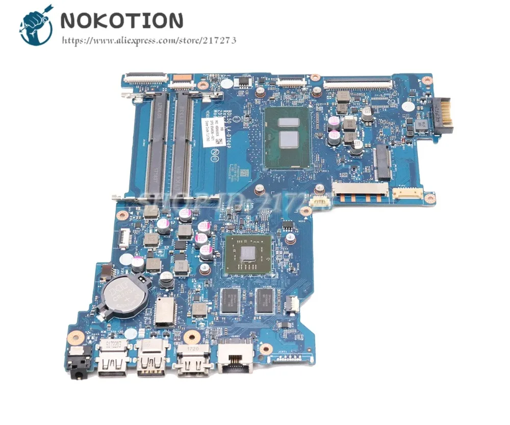 NOKOTION для hp 15-AY 15-ay015ds ноутбук Motherbard SR23Y I5-6200U Процессор BDL50 LA-D704P 854936-601 854936-001 аккумулятор большой емкости R5 M330 видеокарта