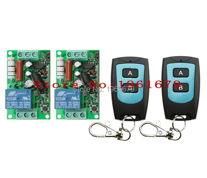 Радиочастотный беспроводной пульт дистанционного управления AC 220 В 10 A 1 CH 55*32*17 мм