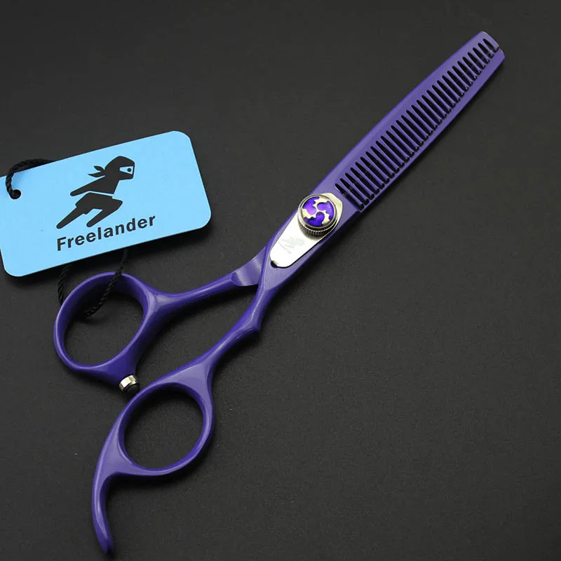 purple thinning 6 дюймов Детская безопасность резки Истончение Ножницы с закругленным наконечником парикмахерские стиль ножницы для парикмахера огненный винт личности ножниц - Цвет: purple thinning