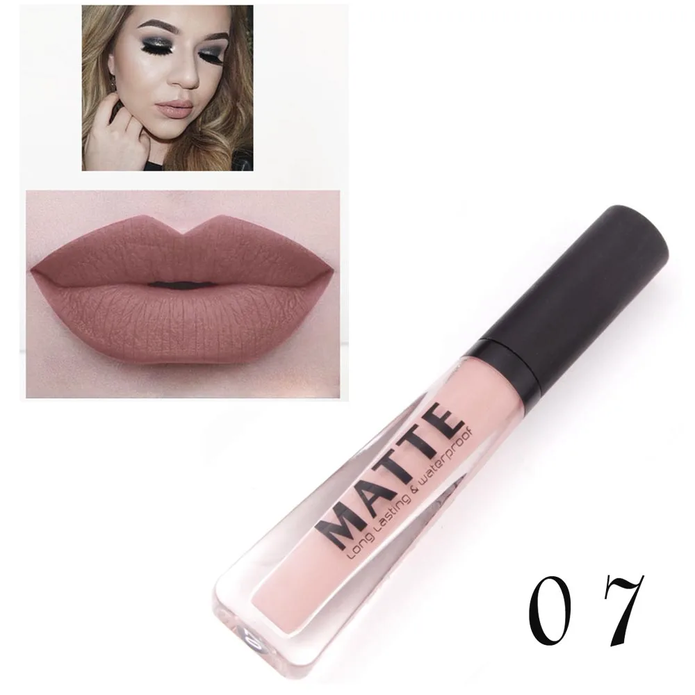 Miss rose бархатный матовый блеск для губ водостойкий телесный земляной Цвет Матовая жидкая губная помада стойкий Набор для Тинта для губ MS080