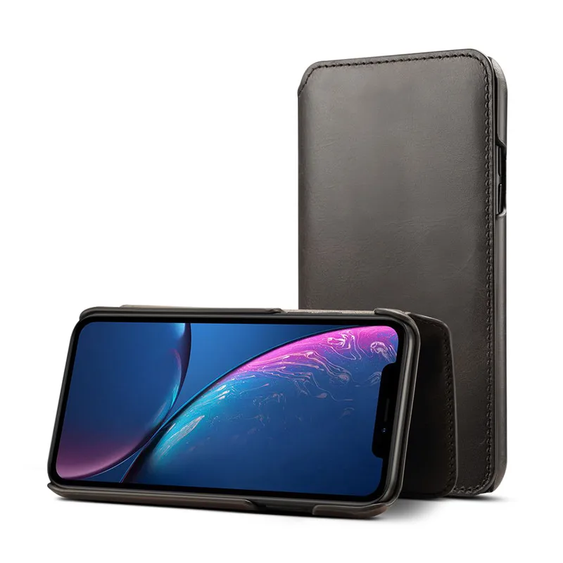 Роскошные Шлепанцы из натуральной кожи чехол для iPhone X XS Max XR чехол бумажник отделения для карточек сумка-чехол для iPhone XS Max случае XR XS Капа