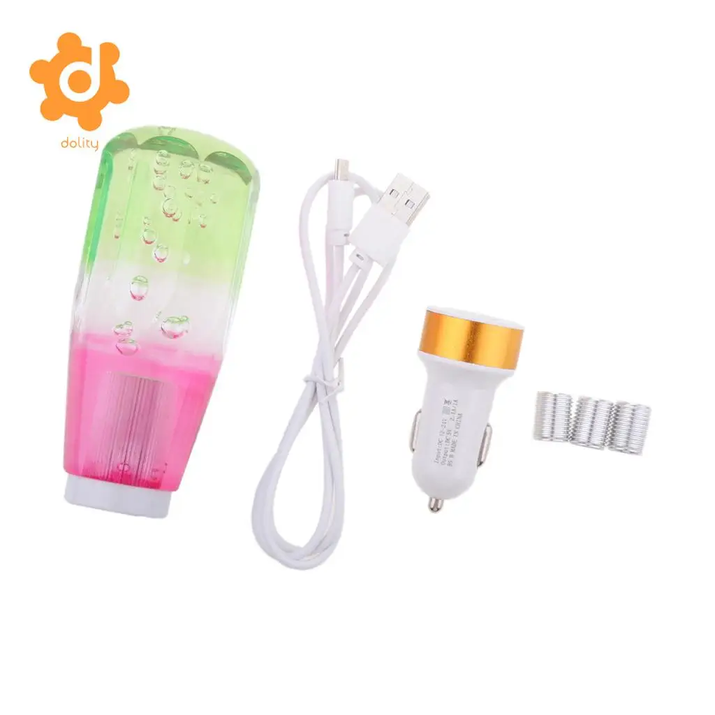 10 см автомобильная ручка переключения передач Bubble Styling светодиодный светильник USB зарядное устройство адаптеры