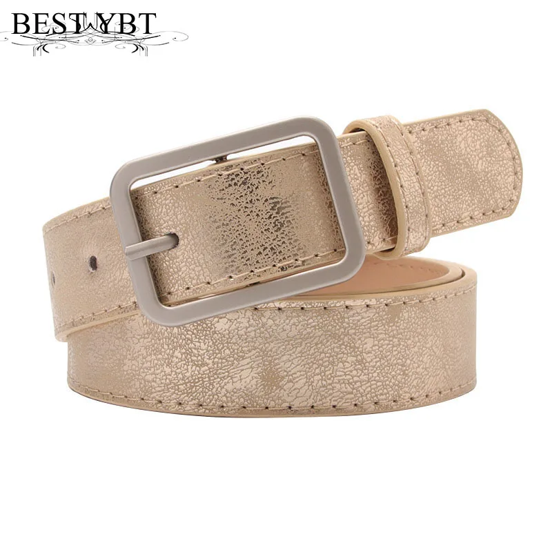 Женский ремень YBT модный из искусственной кожи высокого качества с пряжкой |