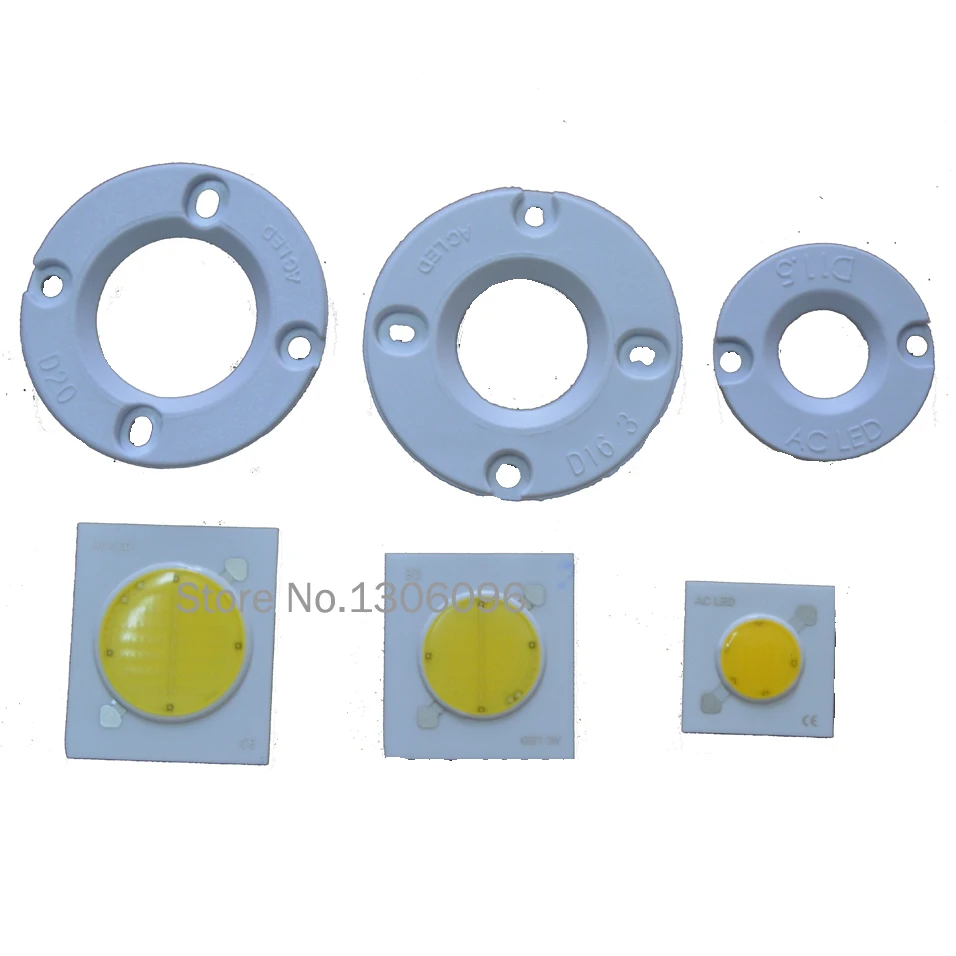 10 шт./лот бесдрайверная печатная плата Вт круглый монолитный блок светодиодов
