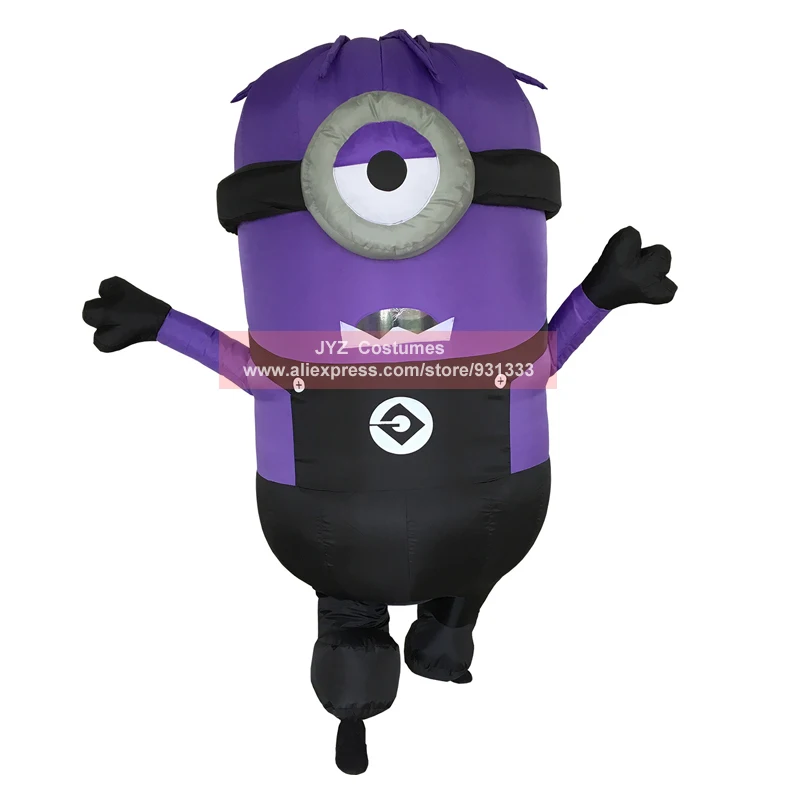 JYZCOS Косплей вечерние надувные костюм Миньона для взрослых Хэллоуин Гадкий я Рождество талисман для мужчин женщин нарядное платье комбинезон
