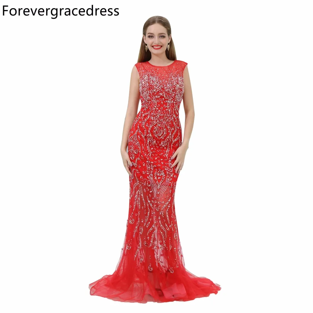 Forevergracedress сексуальное вечернее платье русалки с вырезом лодочкой без рукавов