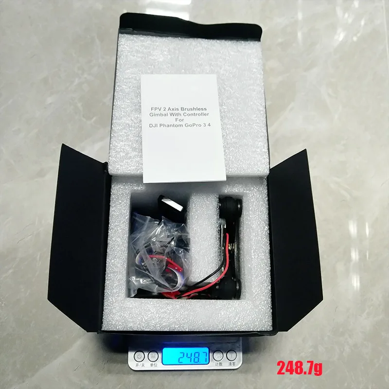 Легкий 2 оси карданный стабилизатор бесщеточный BGC3.0 Plug and Play PTZ 3 S LiPo для GoPro DJI QR X350