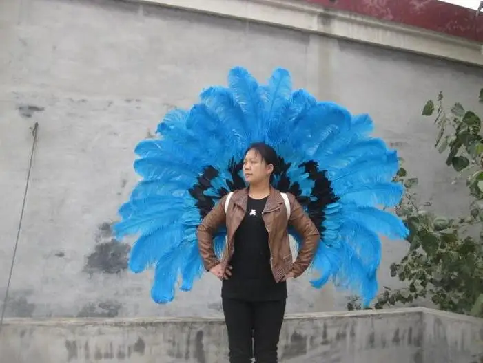 Оригинальные высококачественные модные крылья из страусиной шерсти с