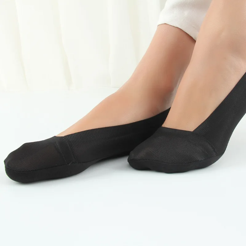 Модные, качественные, 6 цветов, весна-лето, женские невидимые носки-башмачки, ледяной шелк, силикагель, дышащие, удобные, крутые носки, Тапочки
