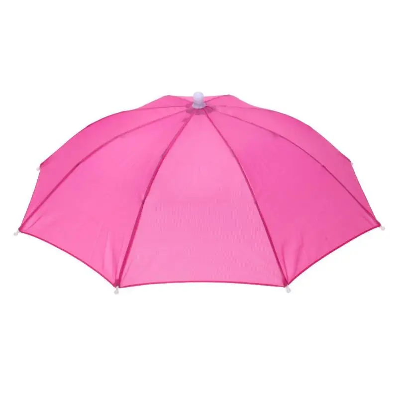 55cm Портативный головной зонтик, анти-дождь, для путешествий, рыбалки, анти-солнце, зонтик-шляпа, Детские принадлежности для взрослых, детей/взрослых/пожилых людей - Цвет: 55cm