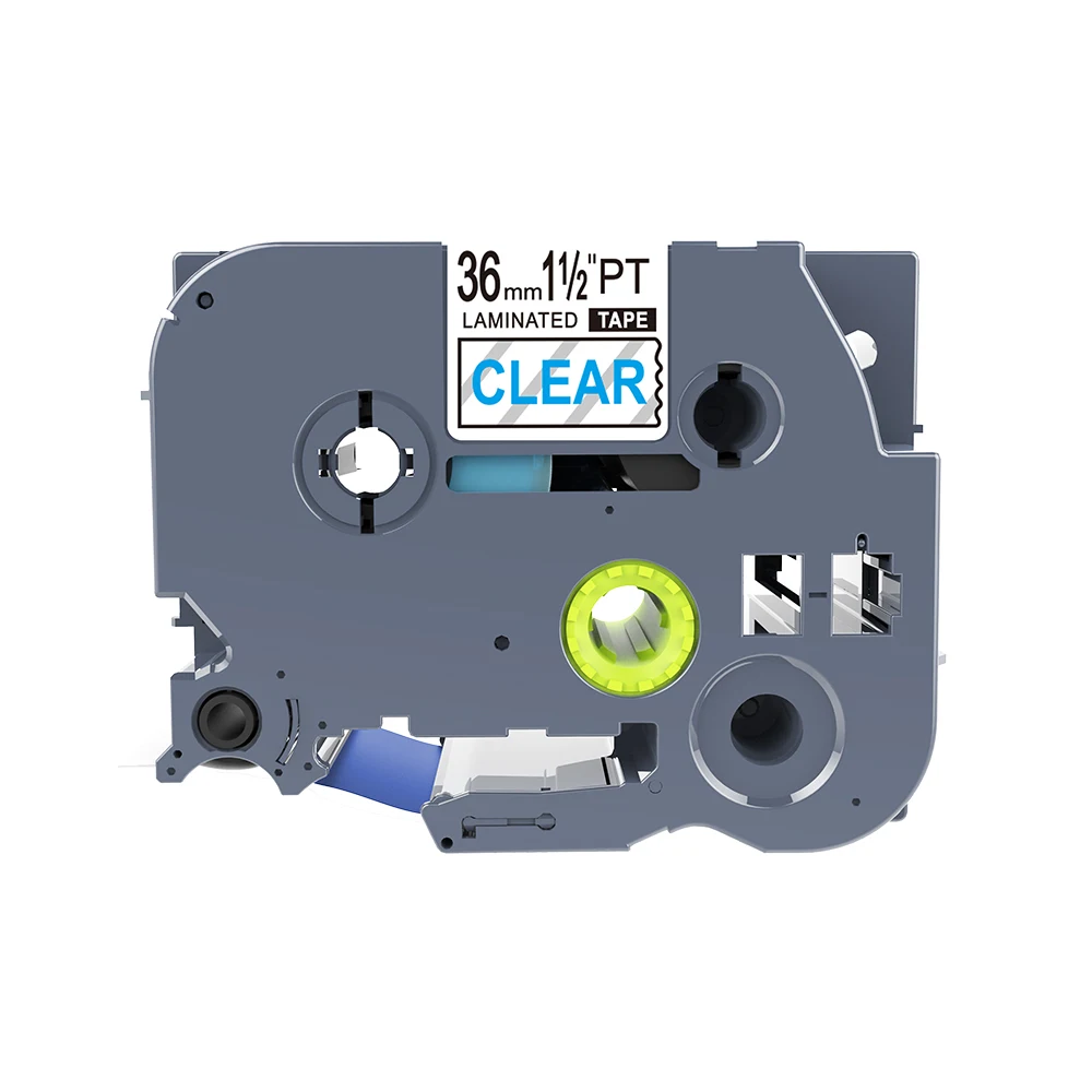 Blue On Clear 1 шт. совместимая лента Tz263 TZe-263 для Brother P-touch TZ ламинированные ленты 36 мм синий на белом PUTY принтер ленты - Цвет: Blue On Clear