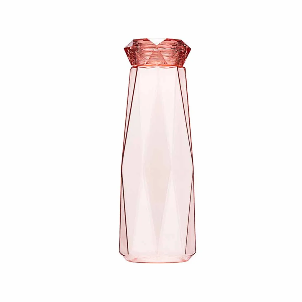 Portable Durable Transparent Small Fresh Diamond Shape Plastic Tourism Sports School Water Bottle Cup Cycling Camping H0412 | Дом и сад