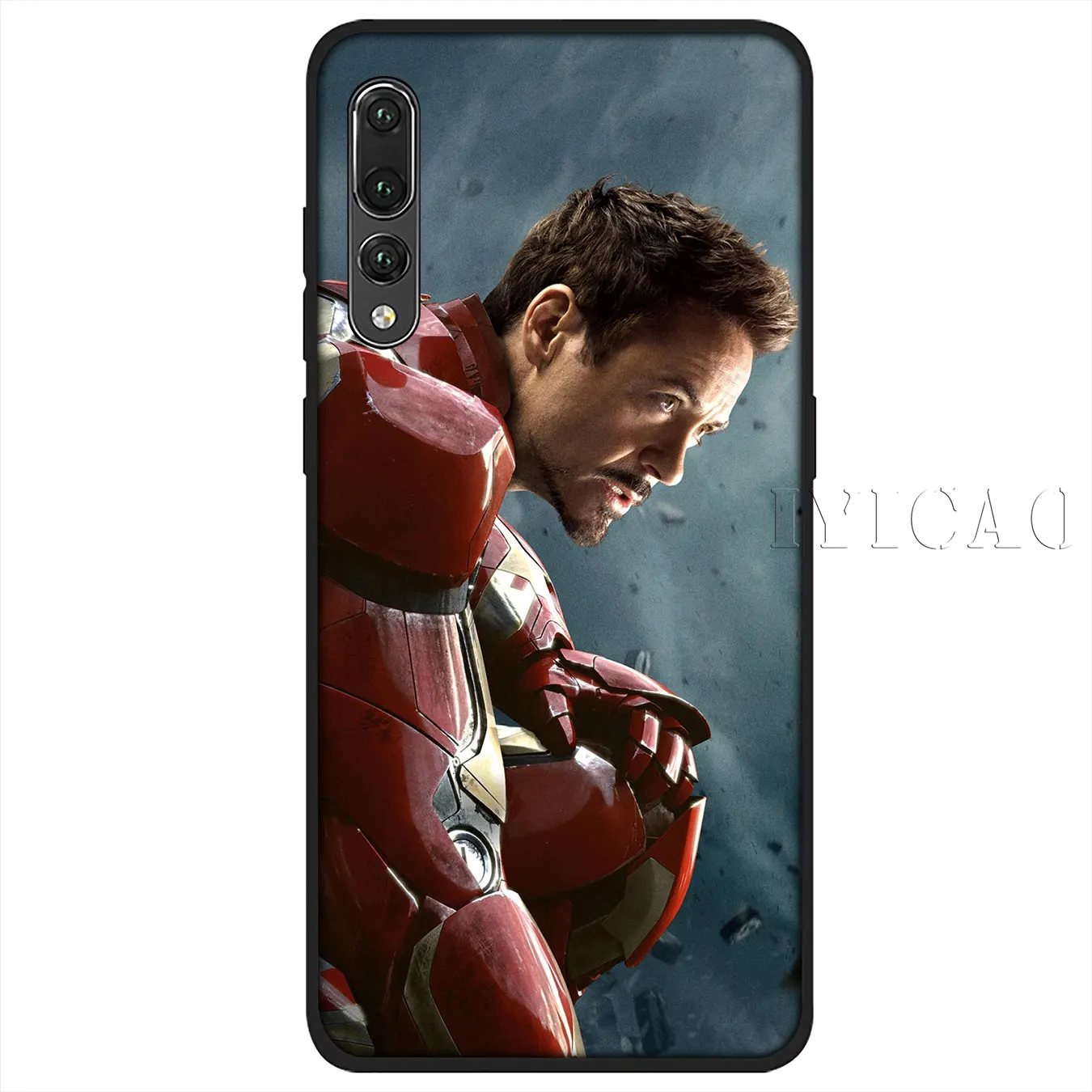 IYICAO Iron Man Marvel Soft Silicone Phone Case for Huawei P30 P20 Pro P10 P9 P8 Lite Mini 2017 2016 2015 P smart Z 2019 Cover |