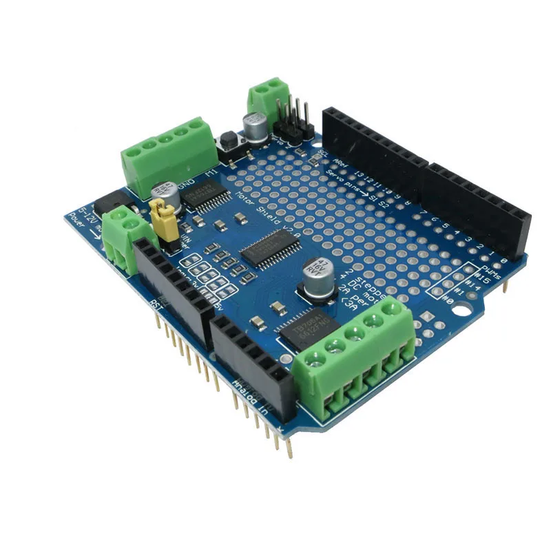 Официальный межсоединений интегральных схем I2C TB6612 Mosfet шаговые двигатели PCA9685 ШИМ сервопривод щит V2 для Робот ардуино PWM UNO Mega R3 заменить L293D