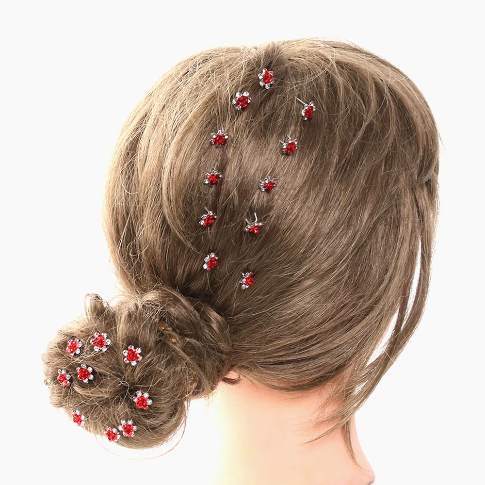 20 шт./лот Свадебная шпилька для волос с кристаллами и розами|flower hair pin|hair pinsbridal wedding